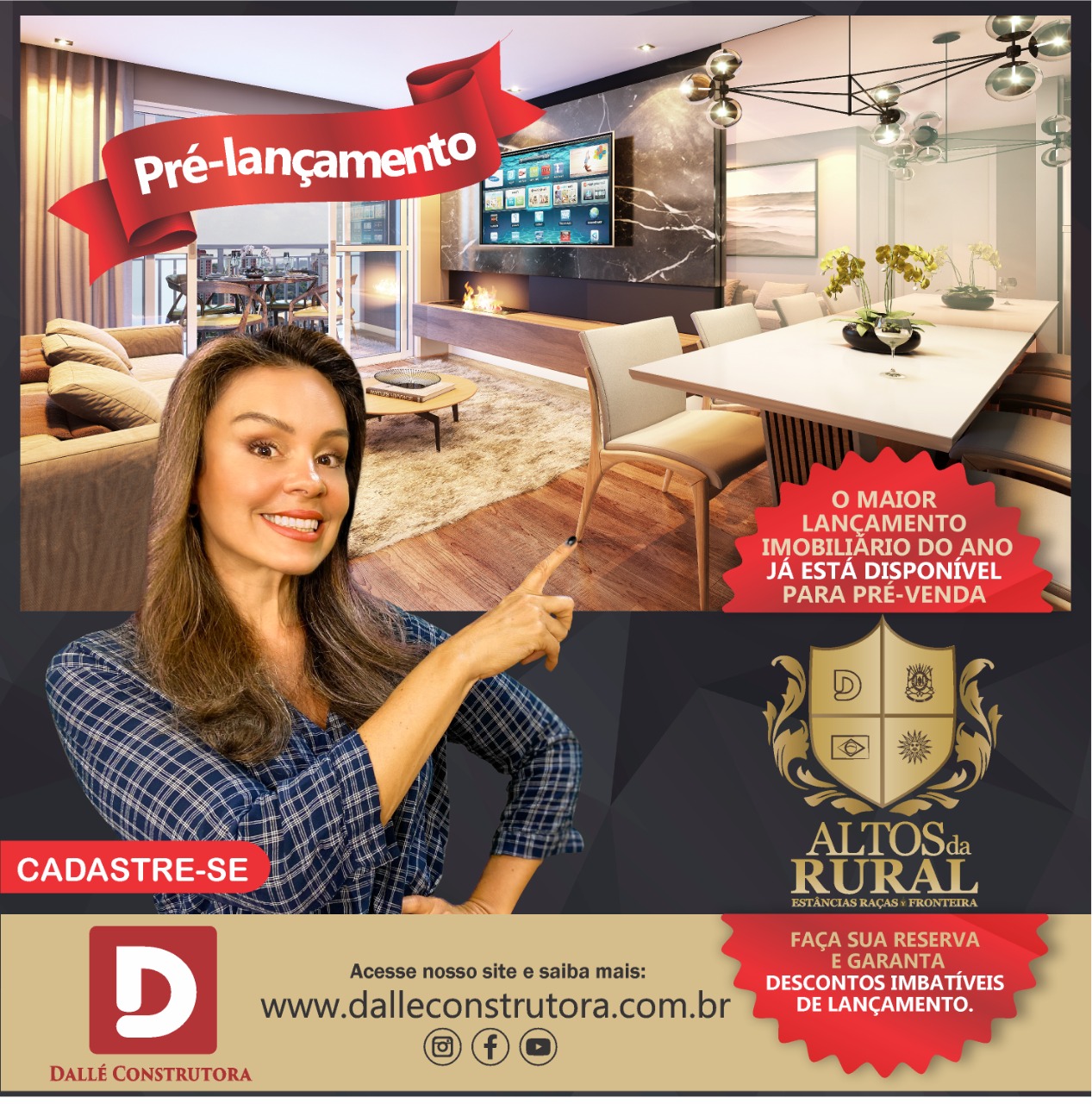 Pré lançamento Residencial Altos da Rural - CADASTRE-SE!